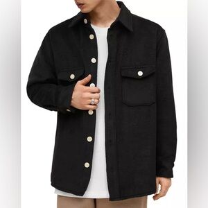 All Saints Kitara Relaxed Fit Jacket in Black  Size Small